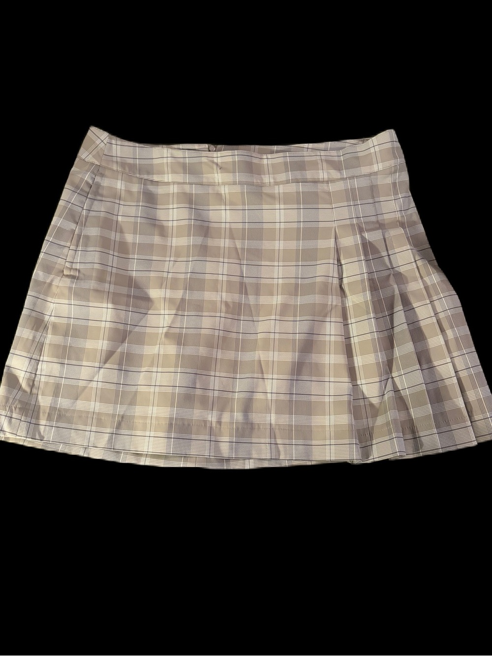 Nike Golf Dri-FIT Women’s Size 16 Plaid Skort Built In Shorts Gray